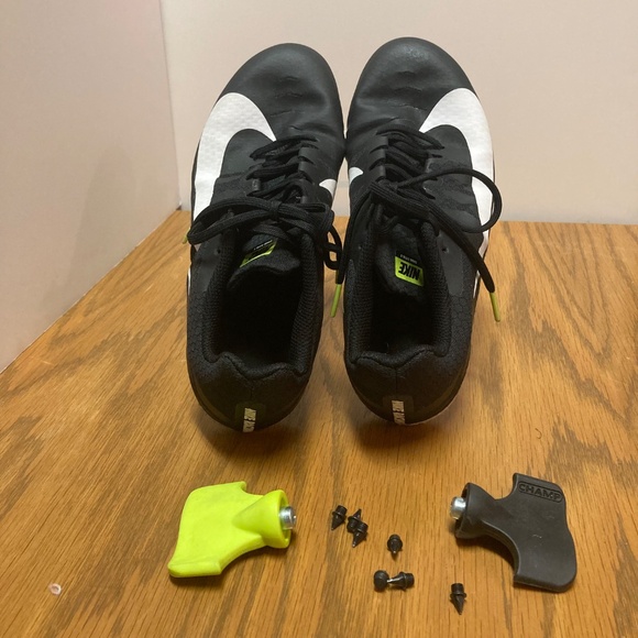 Men's Nike Zoom Rival S Track & Field Sprinting Spikes Black & White US Size 7 - Picture 9 of 13